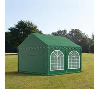 TOOLPORT PRO 3x4 m Carpa para fiestas, PVC 750, con base reforzada, verde oscuro - (7246)