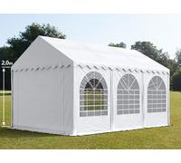 TOOLPORT PRO 3x6 m Carpa para fiestas, PVC 800, con base reforzada, blanco - (2643)