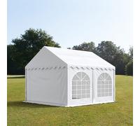 TOOLPORT PRO 4x4 m Carpa para fiestas, PVC 750, con base reforzada, blanco - (7344)