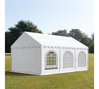TOOLPORT PRO 4x6 m Carpa para fiestas, PVC 750, con base reforzada, blanco - (7339)