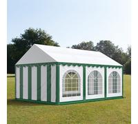TOOLPORT PRO 4x6 m Carpa para fiestas, PVC 750, con base reforzada, verde oscuro-blanco - (7220)