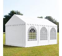 TOOLPORT PRO 4x6 m Carpa para fiestas, PVC 800, con base reforzada, blanco - (7839)