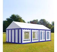 TOOLPORT PRO 4x8 m Carpa para fiestas, PVC 700, azul-blanco - (6108)