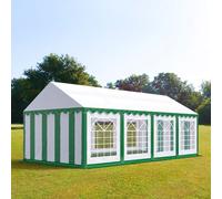 TOOLPORT PRO 4x8 m Carpa para fiestas, PVC 700, verde oscuro-blanco - (6107)