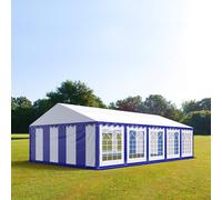 TOOLPORT PRO 5x10 m Carpa para fiestas, PVC 700, azul-blanco - (6168)