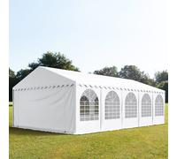 TOOLPORT PRO 5x10 m Carpa para fiestas, PVC 800, con base reforzada, blanco - (7843)