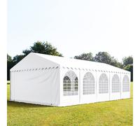 TOOLPORT PRO 5x10 m Carpa para fiestas, PVC 800, con base reforzada, blanco - (7855)
