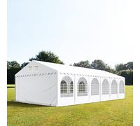 TOOLPORT PRO 5x12 m Carpa para fiestas, PVC 800, con base reforzada, blanco - (2659)