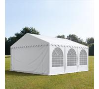 TOOLPORT PRO 5x6 m Carpa para fiestas XXL, altura lateral 2,6m, PVC 800, con base reforzada, blanco - (7674BL)