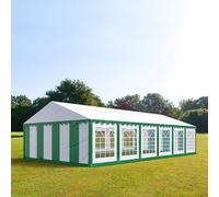 TOOLPORT PRO 6x12 m Carpa para fiestas, PVC 700, verde oscuro-blanco - (6052)