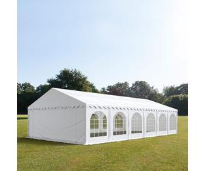 TOOLPORT PRO 6x12 m Carpa para fiestas, PVC 750, con base reforzada, blanco - (7257)