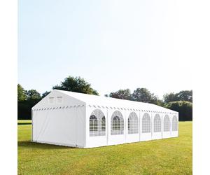 TOOLPORT PRO 6x14 m Carpa para fiestas, PVC 750, con base reforzada, blanco - (2633)