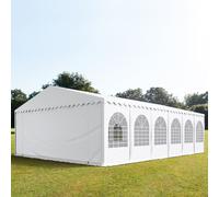 TOOLPORT PRO 8x12 m Carpa para fiestas, PVC 800, con base reforzada, blanco - (7849)