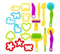 Tools Kit - 20-piece Children's Clay Animal Mold Set With Rollers, Rolling