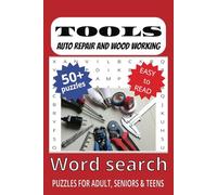Tools: Word Search: Word Search with Easy to Read Print about Tools of all types for Auto Repair and Wood Working and more. / 6x9 inch, / 110 pages.... Gift for Holidays days and free Time.