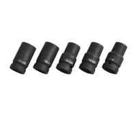 Tools10-Piece Square Profile - Juego de llaves de vaso de 1/2 pulgada con revestimiento de fosfato negro para reenhebrar M6-M24, se adapta a llaves eléctricas y neumáticas