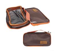 ToolsEvery Bolsa de almacenamiento para cubiertos de camping, ligera y compacta para una fácil organización de los elementos esenciales de cocina, Brown