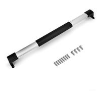 ToolsEvery Manija de barra transversal para puerta de caravana, anchos ajustables de 21.7 a 28.7 pulgadas para remolque de caravana, con agarre antideslizante, aleación de aluminio, negro y plateado