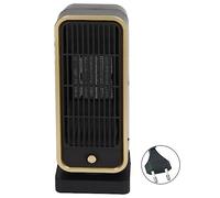 TOOLSGO - Mini calefactor cerámico de 500 W, portátil, vertical, eléctrico, con función de calentamiento en 3 segundos, protección contra sobrecalentamiento y vuelco, enchufe UE
