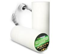 ToolSpace Cinta De Fibra De Vidrio Autoadhesiva Para Placas De Yeso Y Escayola 20 Cm X 20 M Reparación De Grietas Y Juntas Para Paredes Techos Y Interiores Rollo Profesional De Alta Cobertura