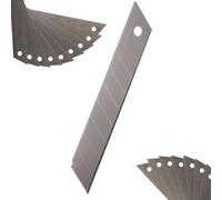 ToolSpace Hojas de Repuesto para Cúter Cuchillo Hoja Segmentada de Acero al Carbono Templado Corte Preciso para Papel Cartón Tela Plástico Cuero y Otros Materiales - 18 mm Juego de 20