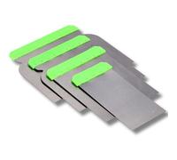 ToolSpace Juego de espátulas de chanclas, 4 piezas, 50/80/100/120 mm, espátulas de metal para juntas, macerar, distribuir el peso, resistentes y flexibles, buen agarre