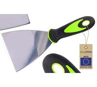 ToolSpace | Profi Malerspachtel | Espátula de pintor | 100 mm | Acero Inoxidable Espátula DIY | Espátula Universal | Raspador Papel Pintado/Recubierto | Herramienta de yeso/plaquista/albañil | Caucho