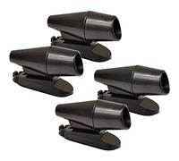 TOOLTALK Silbato de Ciervo Mejorado para vehículos, Silbato de Advertencia de Ciervo (Negro, Paquete de 4)