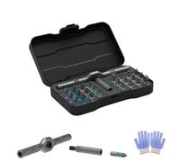 Tooltidylife 24 in 1 Magnetic Ratchet Screwdriver Set, DIY Screwdriver Set Magnetic Compact and Portable Ratchet for Repairs(1pc)