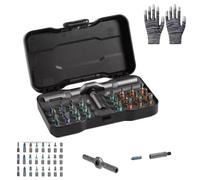 Tooltidylife 24 in 1 Magnetic Ratchet Screwdriver Set, Velocitybe 24 in 1 DIY Ratchet Screwdriver Set with Reversible High Torque Drive Handle