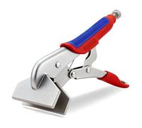 TOOLUTION Abrazadera de chapa de bloqueo de 10 pulgadas, alicates de soldadura ajustables resistentes con liberación de gatillo, herramienta de doblado de metal chapado en níquel para soldadura y