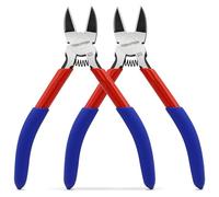 TOOLUTION Alicates de Corte Diagonal de 5 Pulgadas (13 cm) - Cortador de Alambre Lateral para Manualidades - Tenazas con Resorte y Corte al Ras para Joyería y Flores Artificiales, 2 Pack