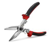 TOOLUTION Tijeras Electricista Acero Inox, Corta Cables Pelacables Multiusos