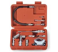 Tooluxe® 61077L Grease Gun and Lubrication Accessory Kit | Multi-Function with Case