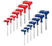 Toolwiz T Mango Juego Llaves Allen de 14 Portátil Juego de Llaves Allen SAE y Métrico CR-V Acero para 4S Tienda Motocicleta Reparación Mecánica Mantenimiento del Hogar