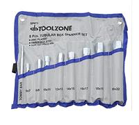 Toolzone Juego de 8 llaves tubulares de 6 mm a 22 mm