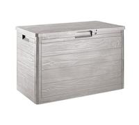 Toomax Baúl Multibox Woody's portaherramientas para exteriores, baúl de 160 L, color gris pardo, dimensiones 77,5 x 44,5 x 52,7 cm