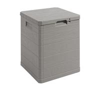 Toomax Baúl Woody's 90L de plástico para Exteriores 173 Gris Tórtola