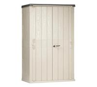 Toomax High Stora Way - Baúl de Exterior para Herramientas, de Polipropileno Reciclado con Efecto Madera, 1670L, Art. 091, Gris Topo/Antracita