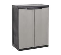 TOOMAX Mobile Basso Trend Midi Mueble, Plástico Polipropileno, Negro/Basalto