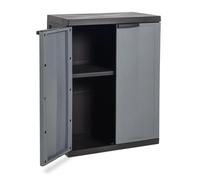 TOOMAX Mobile Basso Trend Midi Mueble, Plástico Polipropileno, Negro/Basalto