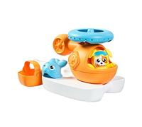 Toomies Bizak 30693305 Helicóptero Salpicaduras y Rescate, para la Bañera con aspas Giratorias y Cesta de Rescate, Incluye 2 Figuras, el Juego Óptimo para la Bañera a Partir de los 12 Meses
