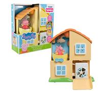 Toomies, Casita de Peppa Pig Juguete de Baño, Diferentes Estancias, Juegos de Formas, Ducha y Otras Sorpresas, 1 Figura Incluida y 3 Ventosas, niños +3 años, Bizak E73415