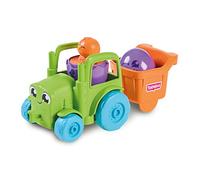 Toomies E73219C Tomy Hide and Squeak - Tractor Transformador 2 en 1, Personaje de Huevo a presión, clasificador de Formas Educativo con Colores y Sonido, Juguete para bebés niños y niñas de 1, 2 y 3
