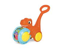 Toomies E73254 Tomy Pic & Push T. Rex, Children, Jurassic World, Educational Push & Go Vehicle, Colourful Dinosaur Toy for Baby Boys & Girls Aged 12 Months +, Multicoloured