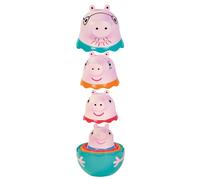 Toomies E73526 Tomy Family-Nesting Daddy, Mummy & Peppa Pig George Rattle 18+ Mo