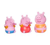 Toomies Tomy Peppa Pig, Mummy Pig, Peppa & George Bath Squirters, Juguetes de baño para bebés, Juguetes de baño para niños para Juegos acuáticos, Accesorios de baño Divertidos para bebés y niños