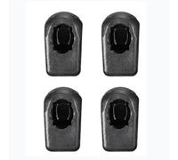 TOOMYAUTO 4 conectores de puntal de gas de rosca hembra M8 Jiont de nailon para enchufe de bola de 10 mm, conector recto desmontable de elevación de choque (negro)