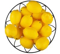 Toopify 20 Limones Artificiales Amarillos, Limones de Frutas Falsas, simulación Realista para decoración del hogar, casa, Cocina, Fiesta
