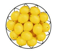 Toopify 20 Limones Artificiales Amarillos, Limones de Frutas Falsas, simulación Realista para decoración del hogar, casa, Cocina, Fiesta